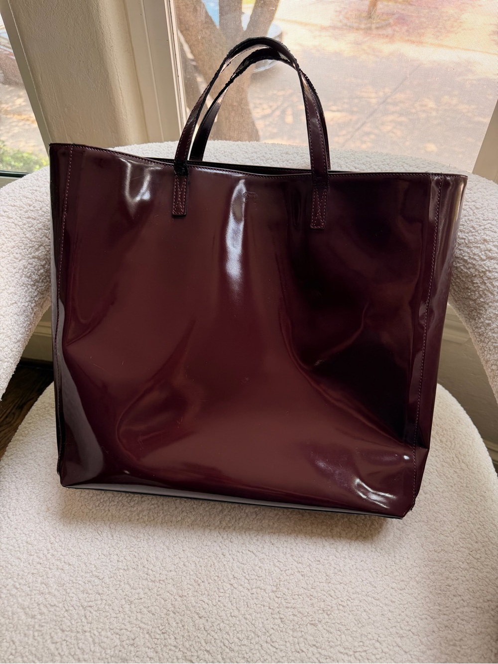 Anya Hindmarch oxblood tote - Picture 3 of 11